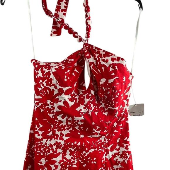 Signature by Robbie Bee Halter Top Sundress Red & White Sz 12 - Picture 5 of 9